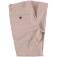 thumbnail image 3 of Perry Ellis Mens Slim Fit Essentials Casual Trouser Pants, Pink, 33W x 32L, 3 of 3