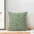thumbnail image 4 of Spring Sage Green Pillow Covers 18 X 18 Inch Set of 2, Vintage Cute Floral Decorative Throw Pillows Rustic Seasonal Farmhouse Flower Pillowcase Linen Cushion Case for Outdoor Home Sofa Couch, 4 of 6