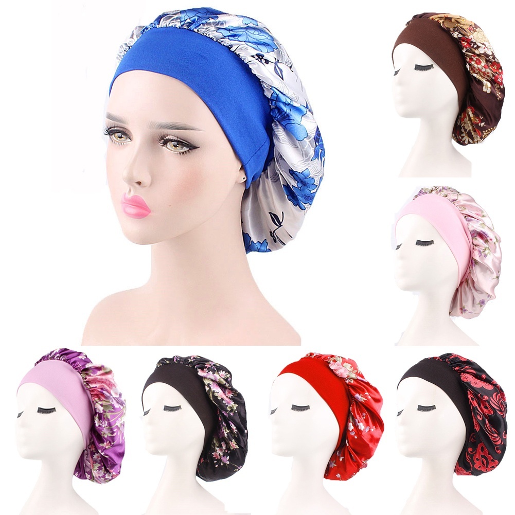 New Women Ladies Fashion Casual Beanies Silk Night Sleep Cap Hair Hat