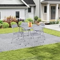 thumbnail image 2 of HOMYLIN Mesa Plegable de Patio, Mesa de Campismo Cuadrada Impermeable y portátil 86X86Cm Mesa de Picnic Cuadrada Plegable Portátil para Camping, Partido,Exterior, Gris, 2 of 5