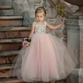 thumbnail image 3 of Little Girls Princess Dress, Wedding Bridesmaid Tutu Dress,Floral Pageant Formal Party Dresses, 3 of 7