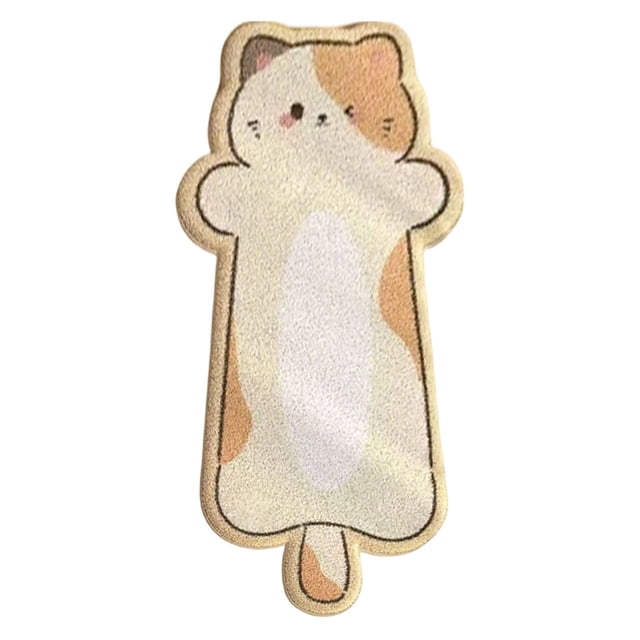 Tufted Rug 40X120Cm Shaped Rug Irregular Shaped Rugs Washable Absorbent Non Fun Animal Shaped Room Floor Mat Soft Bedside Rugs for Bedroom Doormat Decorative Area Rug,Floor Carpet,Living Room Rug,Bed