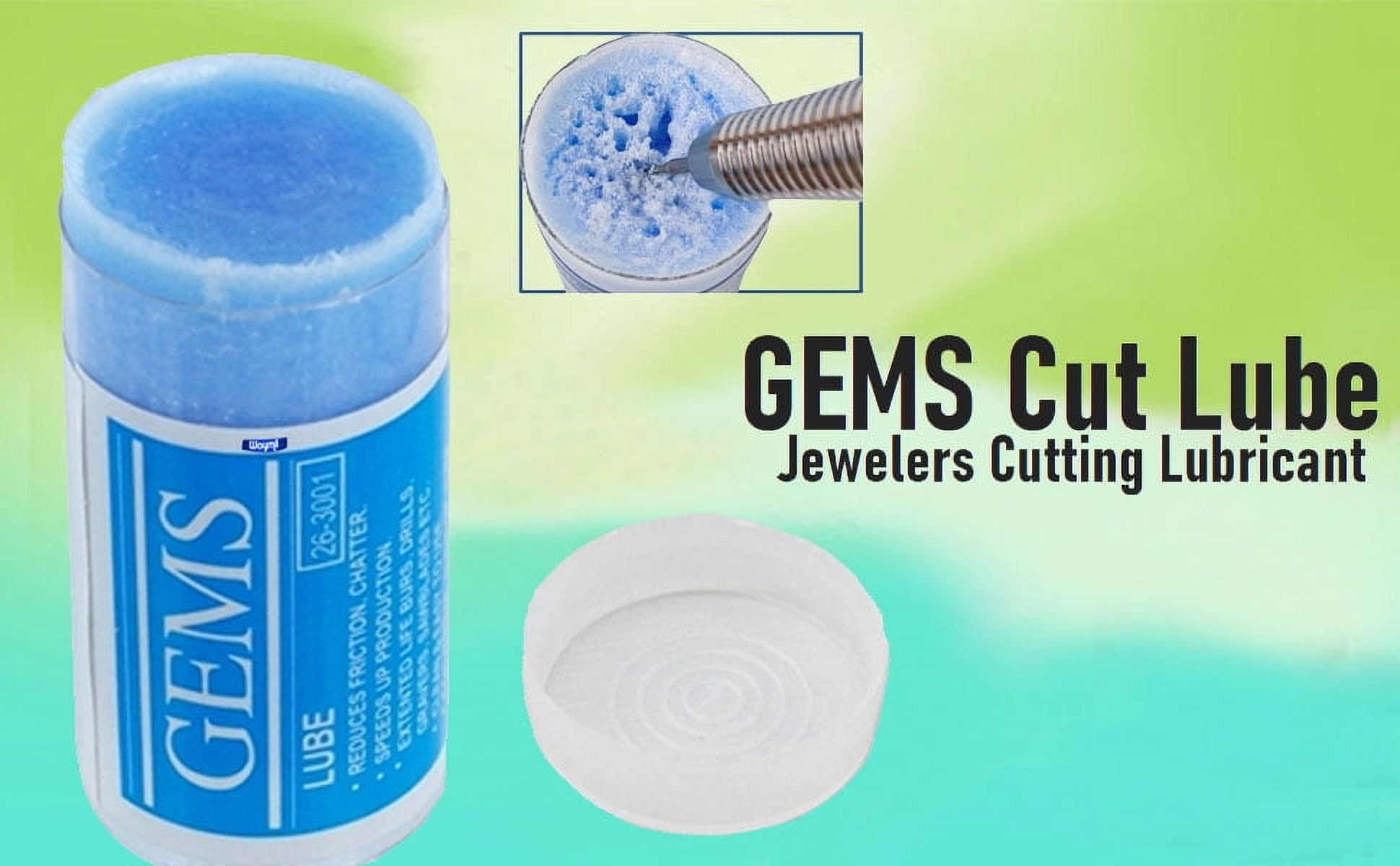 GEMS Cut Lube Jewelers Cutting Lubricant Blue Wax for Saw
