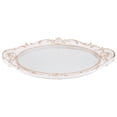 thumbnail image 1 of Bandeja ovalada con espejo decorativo, estilo francés, organizador de maquillaje y joyas, bandeja para servir, 1 of 5