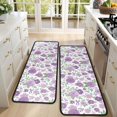 thumbnail image 4 of Kitchen Rugs Sets Of 2,Pioneer Flower Floral Print Pattern Anti Fatigue Kitchen Mat Rugs Non Slip Washable,Decorative Kitchen Floor Mats for Kitchen,Sink,Laundry,17"x47"+17"x47", 4 of 5