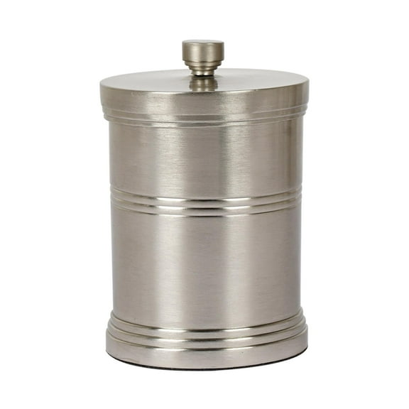 nu steel Dual Ridge Metal Bathroom Vanity Countertop Storage Organizer Canister Jar DR1H