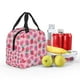 thumbnail image 5 of Fotbe Haear Strawberry Bolsa Térmica con Estampado y Forro de Aluminio Grueso Bolsa de Almuerzo con Bolsillo Frontal para Hombres y Mujeres, Ideal para Trabajo, Escuela, 5 of 8