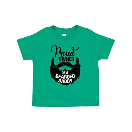 

Inktastic Proud Owner of a Bearded Daddy Gift Toddler Boy or Toddler Girl T-Shirt
