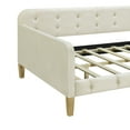thumbnail image 5 of Harper & Bright Designs Modern Velvet Upholstered Tufted Twin Size Daybed with Button Tufted White, 5 of 10
