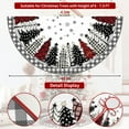 thumbnail image 4 of Lomyolo 48Inch Christmas Tree Skirt - Red & White Buffalo Plaid Xmas Tree Mat, Double-Layer Polyester Perfect Christmas Decoration Gift Holiday Decor for Indoor/Outdoor, Party & Gift Giving, 4 of 7