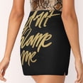 thumbnail image 5 of Don'T Blame Me Women's skirt With Hide Pocket Tennis Skirt Golf Skirts Badminton Skirts Running skirts Gold Handlettering, 5 of 7