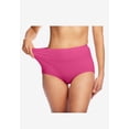 thumbnail image 4 of Comfort Choice Plus Size Cotton Spandex Comfort Waist Brief 2-Pack, 4 of 6