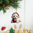thumbnail image 3 of Bwiyojiz Christmas Decorations Hanging Ornaments Cute Dog Series Acrylic Bag Computer Keychain and Car Rearview Mirror, Gifts for Sister, 3 of 3
