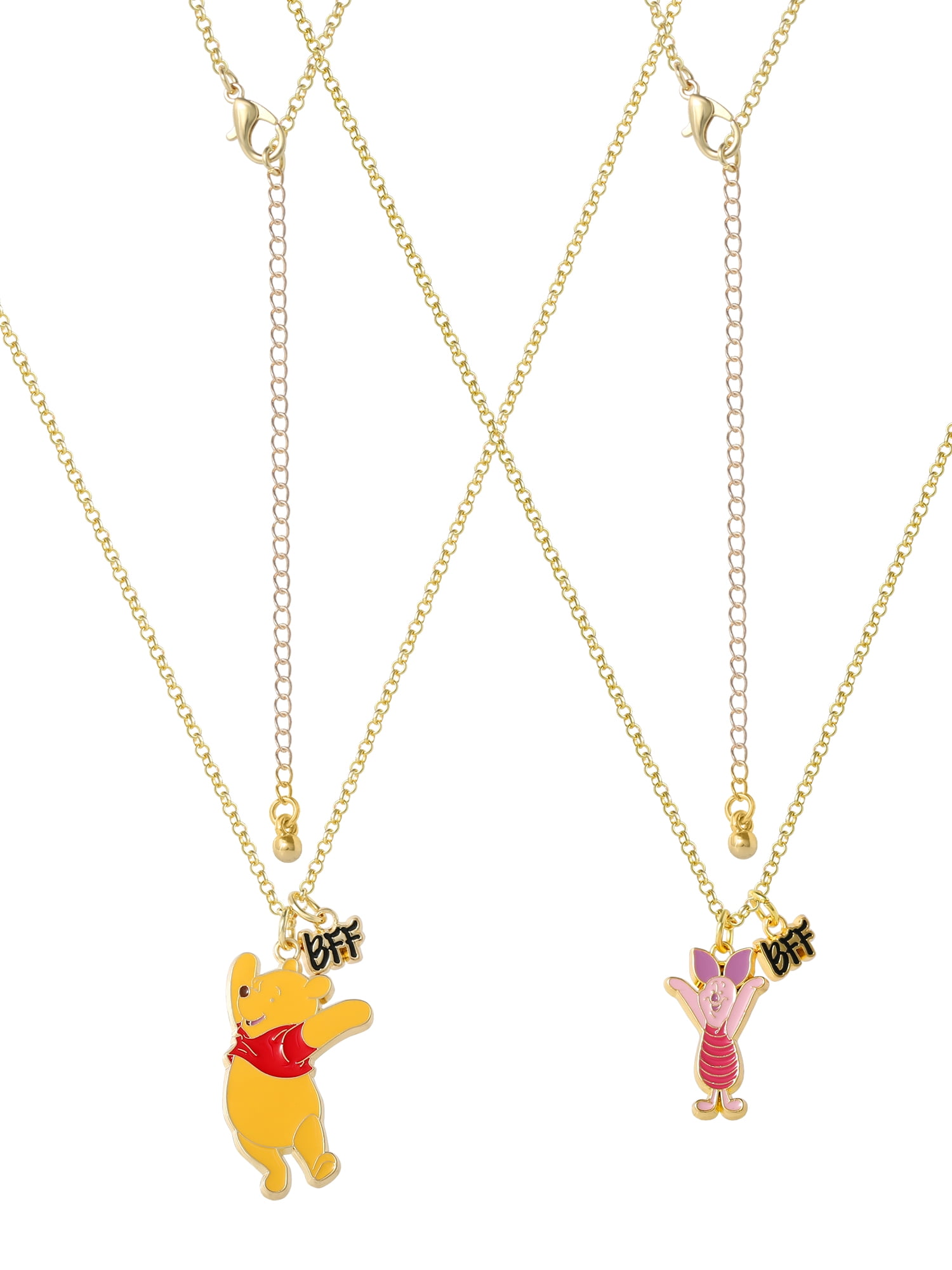 Disney Winnie the Pooh & Piglet Best Friends Pendant Necklace Set