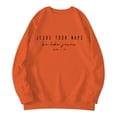 thumbnail image 3 of BAODANN Women's Casual Round Neck Letter Print Hoodie Sweatshirts Women Hoodie Active Athletic Jacket Women Athletic Wear Jackets Casual Short Jumpsuits Women plus Size Graphic Sweatshirts Women, 3 of 3