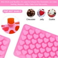 thumbnail image 4 of Heart Shaped Cake Pan Silicone Heart Mold for Making 56-Cavity Valentine Molds for Chocolate Jelly-Brown 4 Packs, 4 of 7