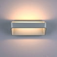 thumbnail image 2 of VONN Atlas 10" ETL Certified Integrated LED Aluminum/Acrylic Wall Sconce Silver, 2 of 8