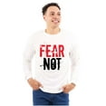 thumbnail image 3 of Fear Not Paint Splatter Christian Long Sleeve TShirt Men Women Brisco Brands S, 3 of 6
