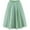 Light Green, variant on Girl's Tulle Midi Skirt A Line Elastic Waist Layered Mesh Skirt Lightweight Flowing Tutu Skirt for Daily Wear
