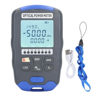 3 in 1 Optical Fiber Power Meter 850 to 1650nm LED Rechargeable Optical Power Meter ‑70 to  10dbm