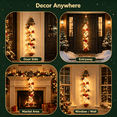 thumbnail image 5 of Glowing Christmas Door Hanger, Pre-lit Christmas Tree with Warm LED Lights, Holiday Hanging Decor for Front Door Porch Indoor Outdoor, Easy to Hang by MPOISVA, 5 of 6