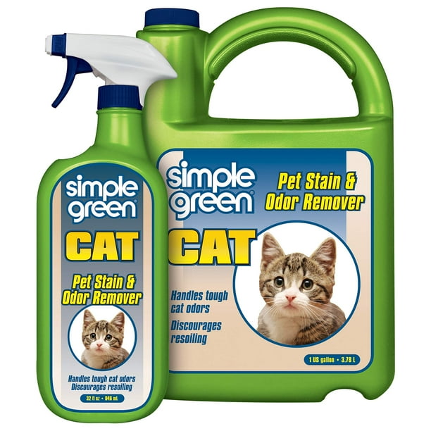 Simple Green Cat Stain & Odor Remover Enzyme Cleaner for Cat Urine