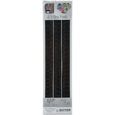 UPC: 0718122265305 | Bind-It-All OWire .75 6/Pkg-Black Pk 3 Zutter