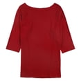 thumbnail image 1 of Karen Scott Womens Tunic Basic T-Shirt, Red, Plus Size, 2X, 1 of 1
