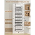 thumbnail image 2 of Adjustable Over the Door Pantry Organizer, 9-Tier Metal Pantry Organization and Storage for Kitchen, Hanging Spice Rack Seasoning Shelves, Cabinet Door Organizer for Easy Install, 16" Black, 2 of 9