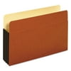 Pendaflex Bulk File Pockets, Straight Cut, 1 Pocket, Legal, 5 1/4" Exp, Brown, 50/Carton