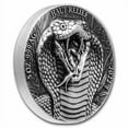 thumbnail image 3 of 2022 Ivory Coast 5 oz Antique Silver Big Five Asia: King Cobra, 3 of 4