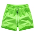 thumbnail image 2 of Mens Casual Shorts Drawstring Elastic Waist Breathable Ice Silk Lounge Outdoor Beach Running Workout Gym Shorts Green XL, 2 of 8