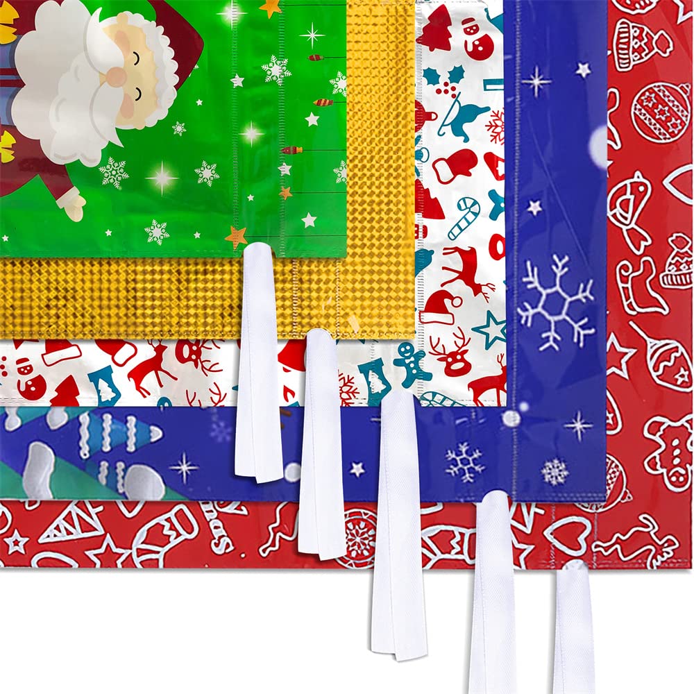 COCOBELA 25-Piece Christmas Drawstring Gift Bags with Tags photo 5