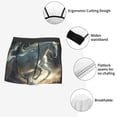 thumbnail image 3 of Pofeuu Space White Horse Print Men’s Boxer Briefs, Moisture-Wicking Underwear, Regular,Trunk-Large, 3 of 5