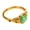 Green, variant on Gemstone Rings for Women Cute Vintage Stainless Steel Silver Gold Plated Circle Personalized Statement Dainty Unique Orange Green Colorful Jewelry Silver Blue Size 6