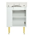 thumbnail image 6 of Harper & Bright Designs 21.6" Bathroom Cabinet Vanity with Sink Combo, White Bathroom Storage Cabinet, 6 of 12