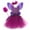 H-Purple1233, variant on FEIFLY Toddler Halloween Girls Princess Dress Tutu Mesh Dress With Wing Fairy Wand Headwear 4pcs Sets Performance Solid Color Festival Clothing