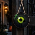thumbnail image 3 of Spooky Halloween Wooden Eyeball Hanging Ornaments, Luminous Glow In Dark Creepy Eye Decor, Horror Pendant for Front Porch, Door, Tree, Halloween Party Decoration, 3 of 7