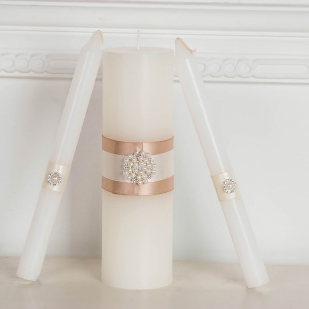 Handmade Unity Candles, Wedding Unity Candle Ceremony Candles Set