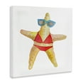 thumbnail image 4 of Stupell Industries Fun Swimsuit Starfish Novelty Painting Gallery Wrapped Canvas Art Print Wall Art, 17 x 17, 4 of 8