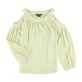 thumbnail image 2 of Blusa de punto con hombros recortados Ralph Lauren para mujer blanco roto mediana, 2 of 2