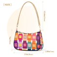 thumbnail image 3 of FORMRS Womens Shoulder Bag with Chain Strap Clutch Purse Cute Tote Handbag, Colorful Jars, 3 of 7