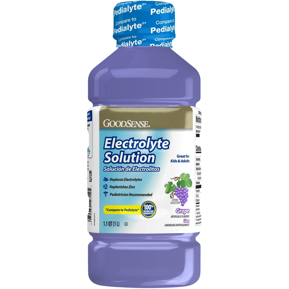 Good Sense Grape Electrolyte Solution, 33.8 Fl. Oz.