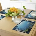 thumbnail image 4 of Ambesonne Ocean Place Mats Set of 4, Tropical Fishes and Reefs, Standard Size, Dark Blue, 4 of 6