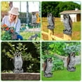 thumbnail image 5 of FungLam 5Pack Owl Decoy Statue Protect Garden Yard Scare Birds Away Pigeon Repellent Scarecrow, 5 of 8