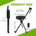 thumbnail image 5 of Folding Cane Stool Walking Stick - Lightweight Aluminum Tripod, NonSlip Portable Stool for Elderly Outdoor Rest, 5 of 11