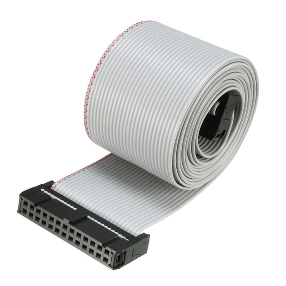 IDC 26P Wire Flat Gray Ribbon Cable 128cm 2.54mm Pitch 1pcs