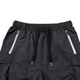 thumbnail image 6 of Aimik Men's Multi-Functional Cargo Shorts Black Drawstring Flap Pockets Lightweight Summer Shorts for Outdoor Hiking Casual Wear, 6 of 6