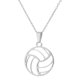thumbnail image 1 of Accesorios deportivos, collar con colgante de acero inoxidable de voleibol para hombre y mujer, 1 of 5
