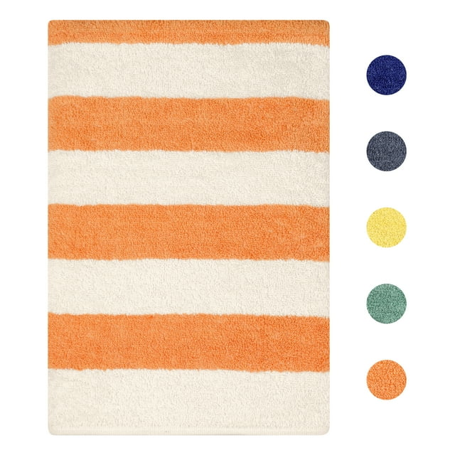 Toalla de playa de felpa REGALWOVEN, toallas de piscina de poliéster que no retienen arena, secado rápido, suaves y absorbentes, naranja 30' x 60'